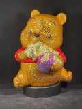 Rhinestone Covered Pooh Bear Piggy Bank