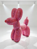 Rhinestone Balloon Dog, Pink